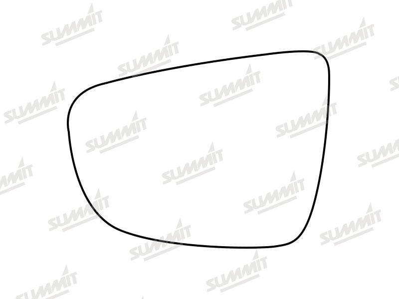 Summit Stick-On Standard Mirror Glass fits Kia Carens 13 to 17 LHS - Summit - My Roof Bars