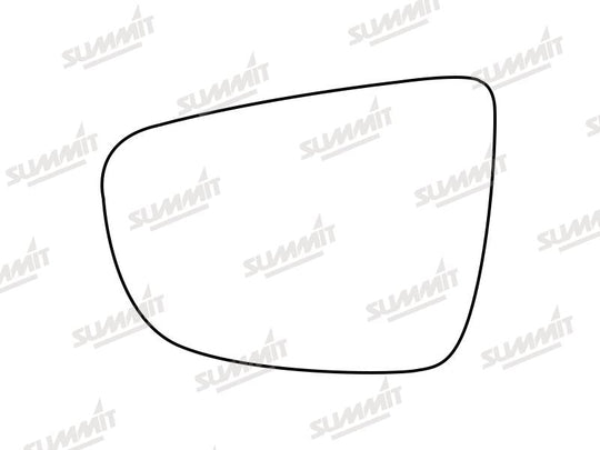 Summit Stick-On Standard Mirror Glass fits Kia Carens 13 to 17 LHS - Summit - My Roof Bars