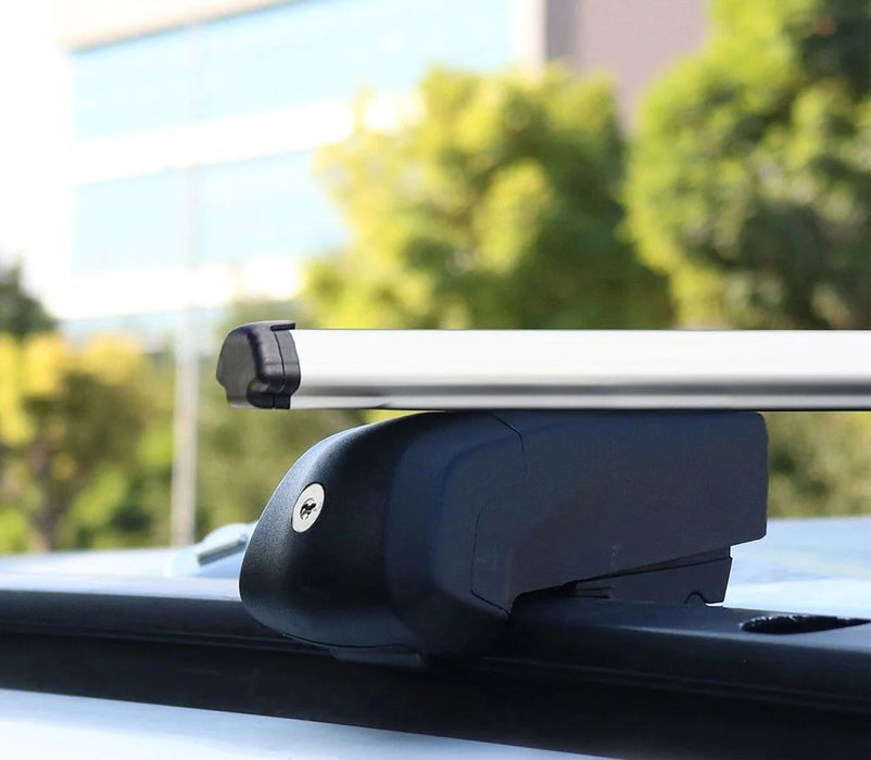 Roof Bars Rack Silver Locking fits Hyundai Palisade 2020- - Omtec - My Roof Bars
