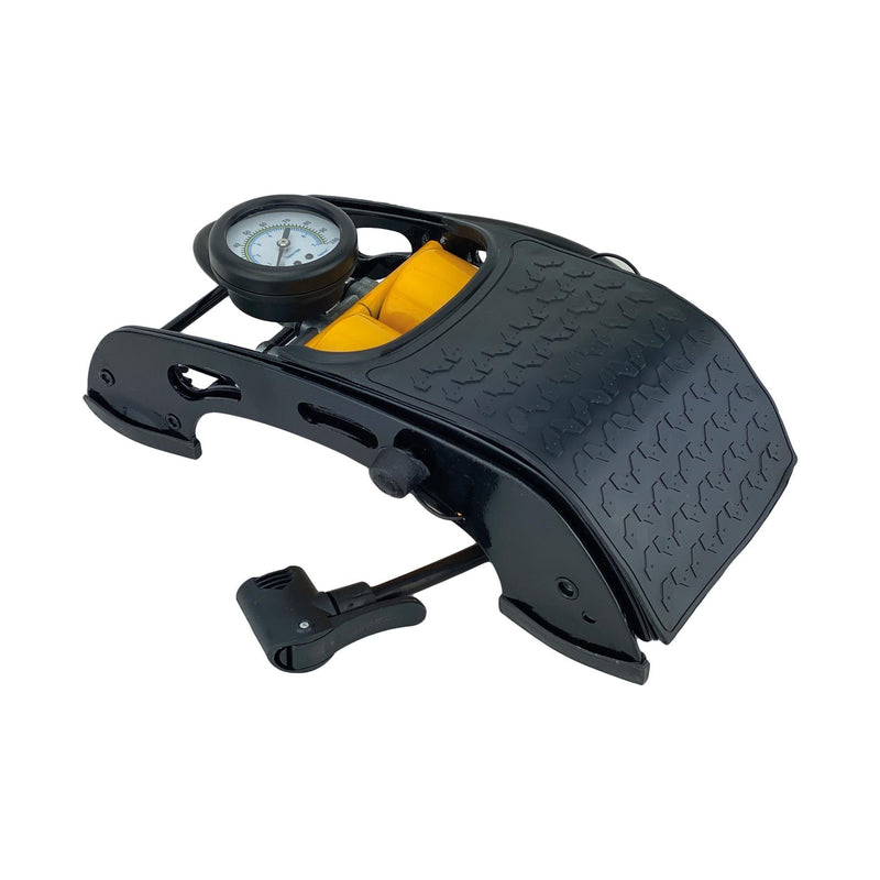 AA Double Barrel Cylinder Tyre Foot Pump Air Inflator Car Van Bicycle Bike - AA - My Roof Bars