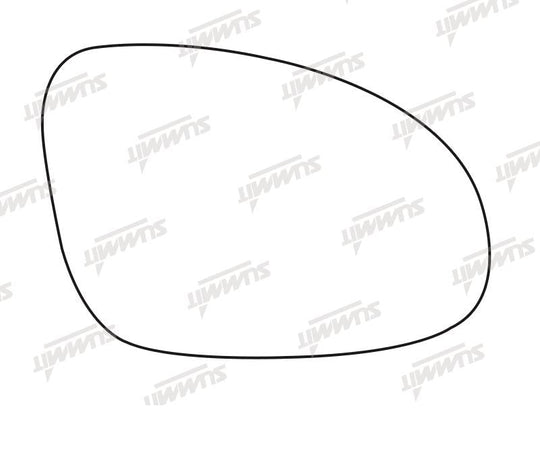 Summit Stick-On Aspheric Mirror Glass fits VW Golf Passat 05 on RHS - Summit - My Roof Bars