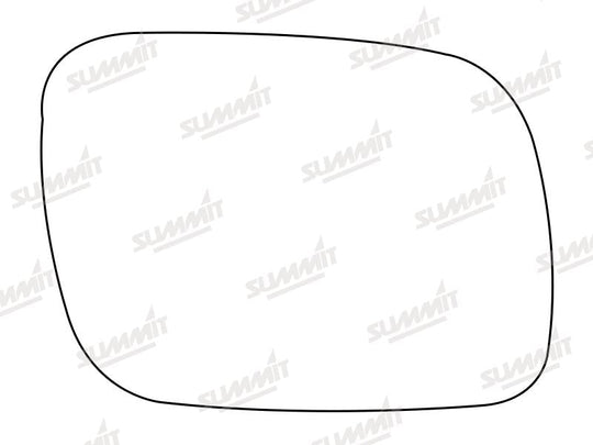 Summit Stick-On Standard Mirror Glass fits VW Touareg 02 to 06 RHS - Summit - My Roof Bars