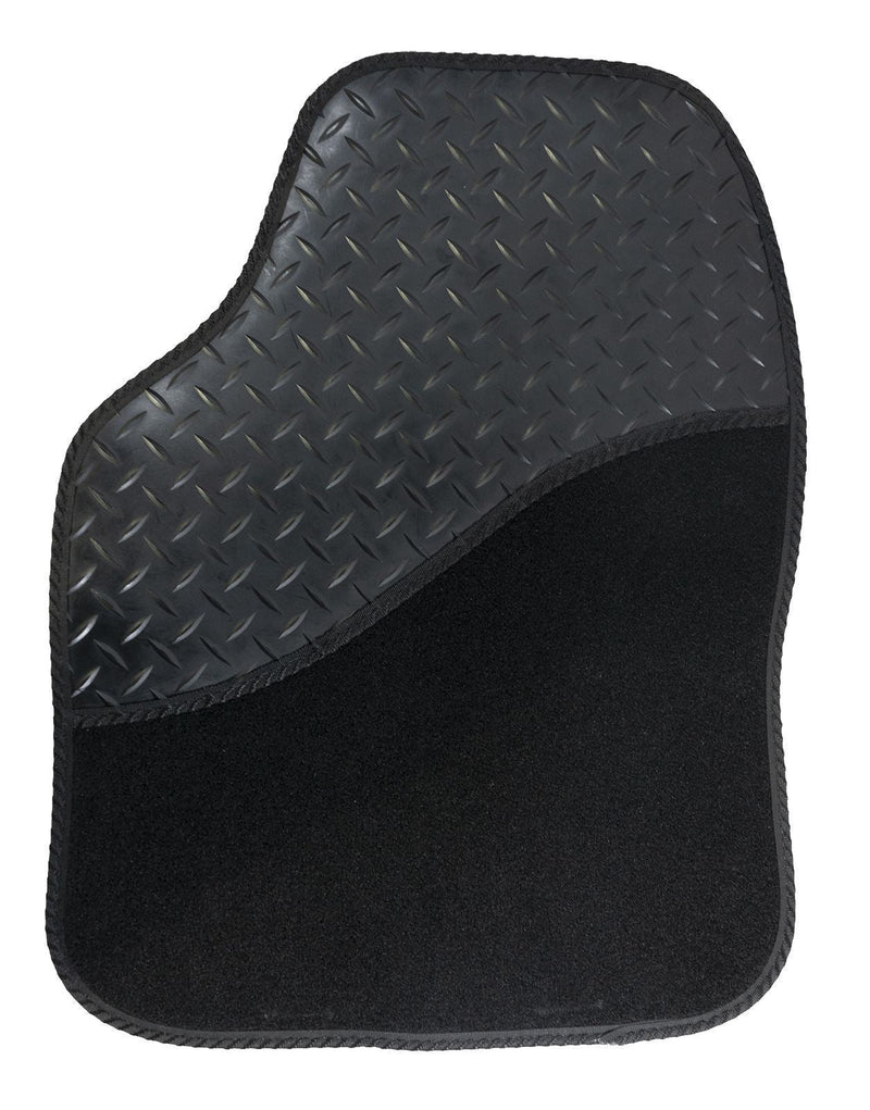 Universal Car Carpet Floor Mats Set with Rubber Pad