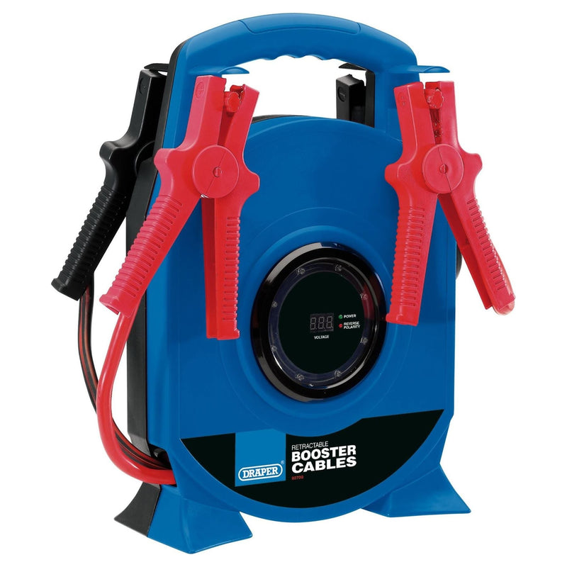 Draper Retractable Booster Cables, 3.5m x 29mm&sup2; 92700 - Draper - My Roof Bars