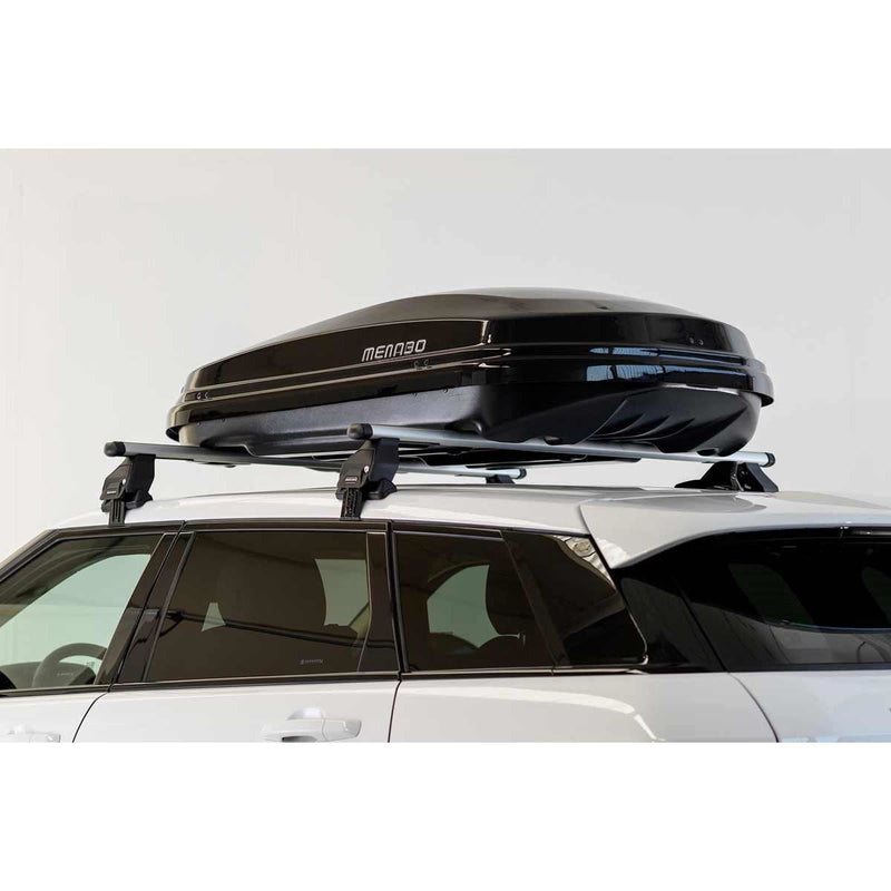 Menabo Diamond 500 Litre Black Roof Box with Duo Opening (75kg Max.) - Menabo - My Roof Bars