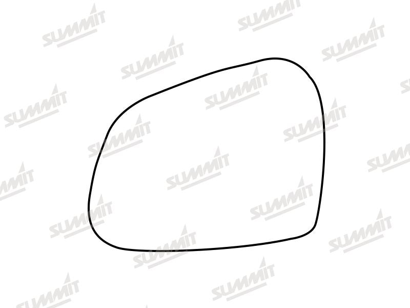 Summit Stick-On Standard Mirror Glass fits Hyundai i10 13 to 16 LHS - Summit - My Roof Bars