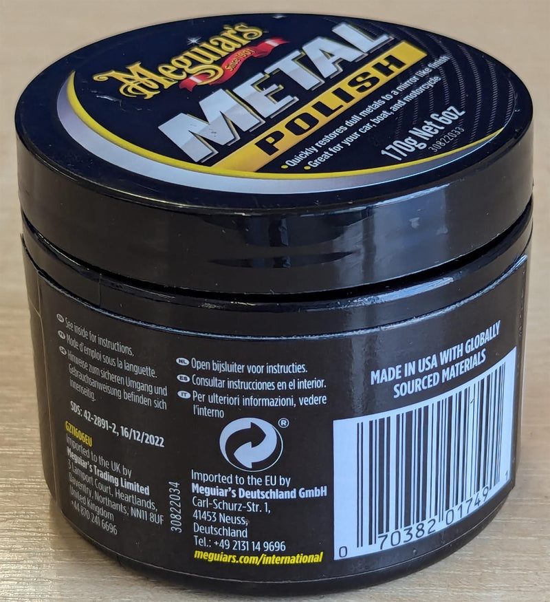 2x Meguiar's G1211600EU All Metal Polish 170g - Meguiar's - My Roof Bars