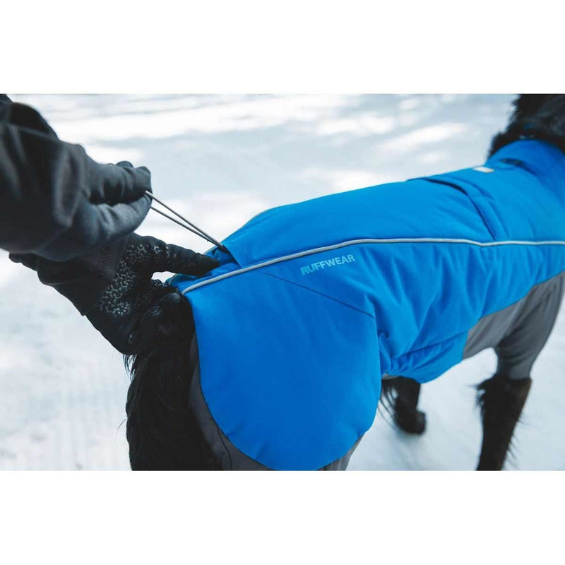 Ruffwear Vert Coverall Dog Snow Suit in Blue Pool (X Small)