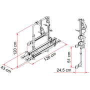 Fiamma Carry Bike 200DJ Fiat Ducato Pre 06 2 Bike Cycle Carrier - Fiamma - My Roof Bars