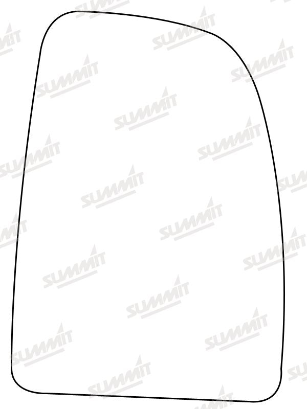 Summit Heated Base Plate With Commercial Mirror Glass fits Fiat Ducato, Cit Jumper / Relay, Peugeot Boxer RHS - Summit - My Roof Bars