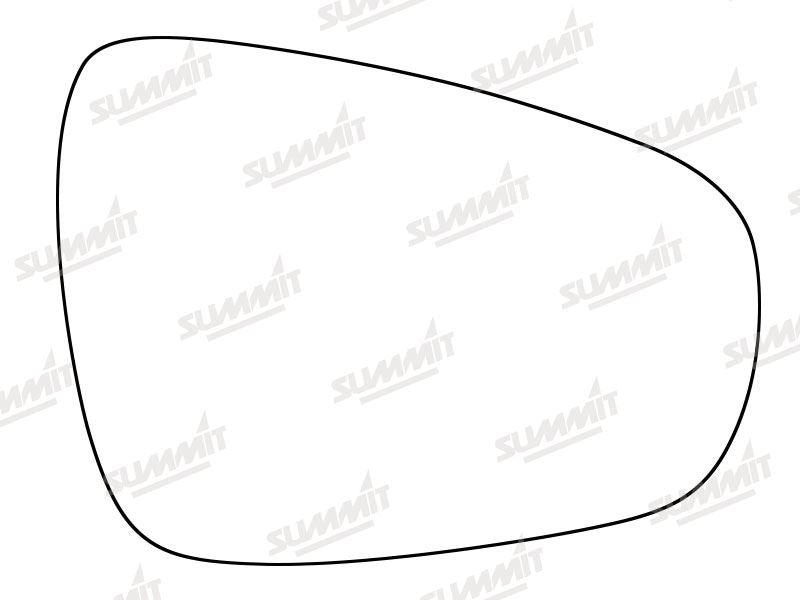 Summit Stick-On Standard Mirror Glass fits Lexus CT200 10 to 15 RHS - Summit - My Roof Bars