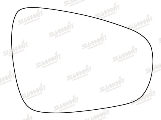 Summit Stick-On Standard Mirror Glass fits Lexus CT200 10 to 15 RHS - Summit - My Roof Bars