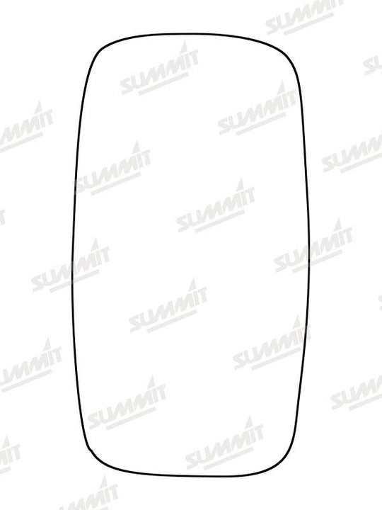 Summit Stick-On Commercial Mirror Glass fits Nissan Cabstar, Renault Maxity LHS RHS - Summit - My Roof Bars