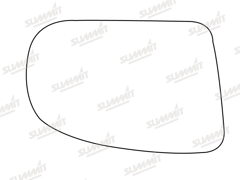 Summit Stick-On Aspheric Mirror Glass fits Vauxhall Vectra 02 on RHS - Summit - My Roof Bars