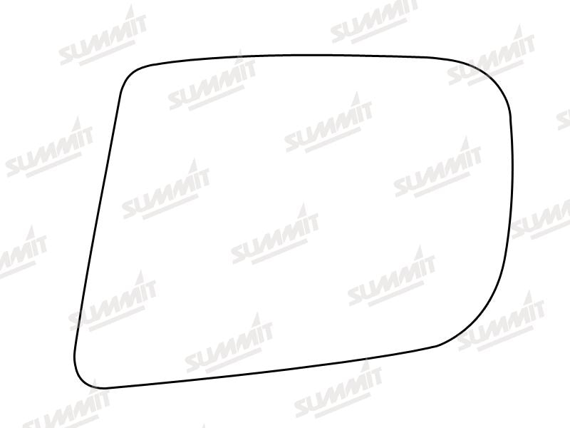 Summit Stick-On Standard Mirror Glass fits Vauxhall Carlton LHS - Summit - My Roof Bars