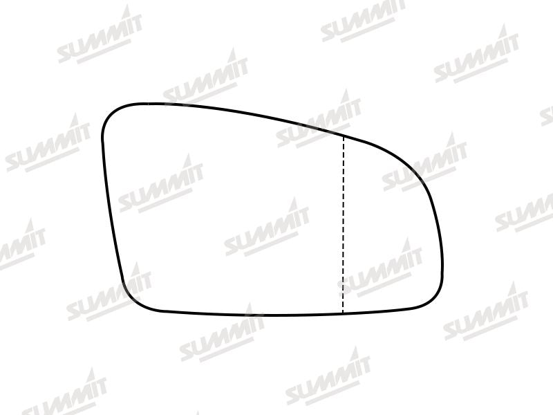 Summit Stick-On Standard Mirror Glass fits Renault Espace 03 to 15 RHS - Summit - My Roof Bars