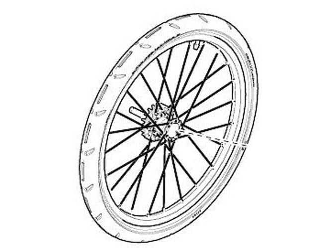 Thule Rear wheel left - Thule Courier 1500054784