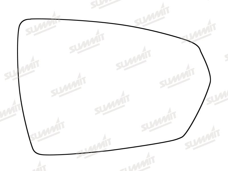 Summit Stick-On Standard Mirror Glass fits Volkswagen Polo 17 on RHS - Summit - My Roof Bars