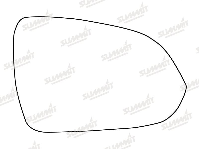 Summit Heated Base Plate With Standard Mirror Glass fits Kia Rio 17 on RHS - Summit - My Roof Bars