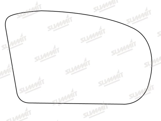Summit Heated Base Plate With Blind Spot Mirror Glass fits Merc C Class / E Class RHS - Summit - My Roof Bars