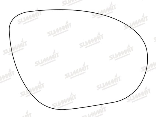 Summit Stick-On Aspheric Mirror Glass fits Nissan Juke 10 on RHS - Summit - My Roof Bars