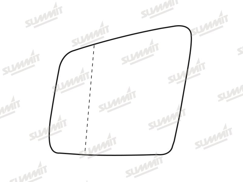 Summit Heated Base Plate With Blind Spot Mirror Glass fits Mercedes R Class 11 to 16 LHS - Summit - My Roof Bars