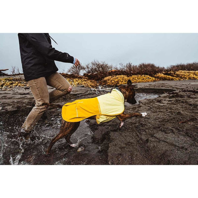 Ruffwear Sun Shower Dog Raincoat in Mineral Yellow (Small)