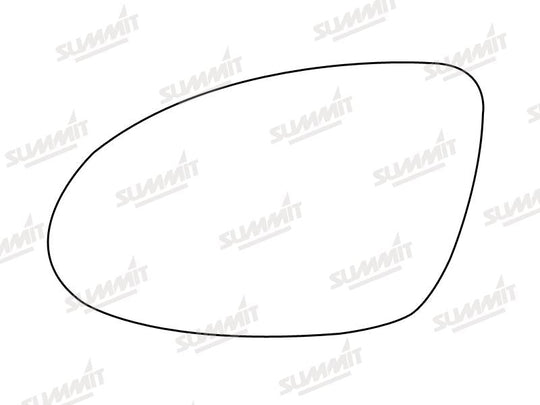 Summit Stick-On Standard Mirror Glass fits Mercedes S Class 99 to 03 LHS - Summit - My Roof Bars