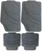 Heavy Duty Rubber Tyre Tred Car Floor Mats Set Non Slip Washable Universal Fit - UKB4C - My Roof Bars