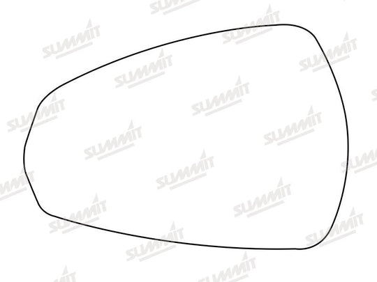 Summit Stick-On Aspheric Mirror Glass fits Audi A3 13 on LHS - Summit - My Roof Bars