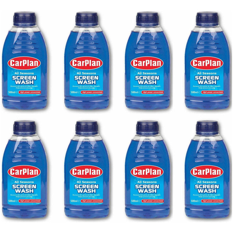 CarPlan SWA500 All Season Screenwash 500ml X8 - CarPlan - My Roof Bars