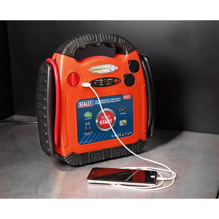 Sealey RoadStartï Emergency Power Pack 12V 900 Peak Amps RS131 - Sealey - My Roof Bars