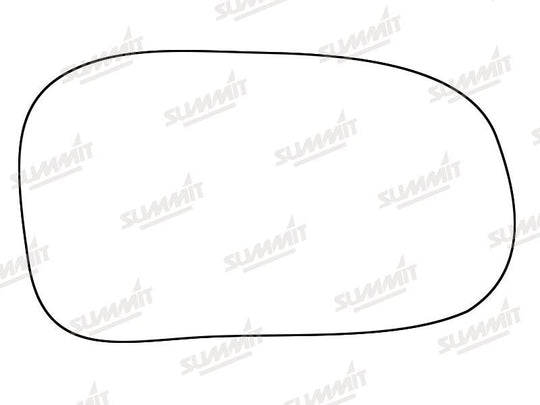 Summit Stick-On Standard Mirror Glass fits Rover 400 RHS - Summit - My Roof Bars