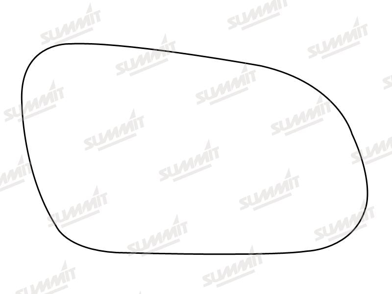 Summit Stick-On Standard Mirror Glass fits VW Fox 05 on RHS - Summit - My Roof Bars