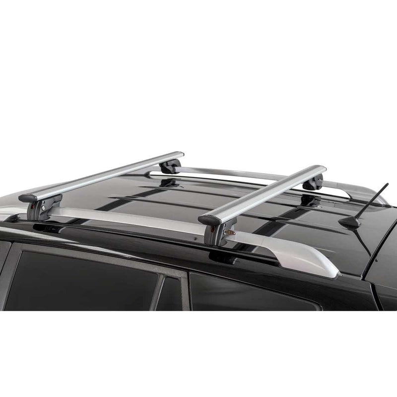 Menabo Jackson Silver Raised Rail Roof Bars (90kg Max.) - Menabo - My Roof Bars