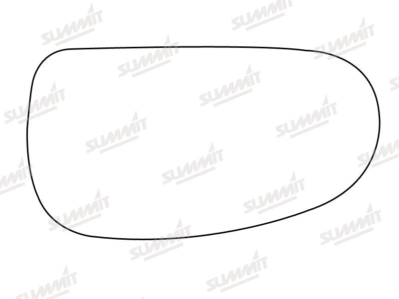Summit Stick-On Anti Dazzle Mirror Glass fits Audi TT LHS - Summit - My Roof Bars