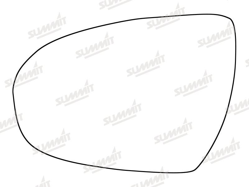 Summit Heated Base Plate With Standard Mirror Glass fits Hyundai Tucson 15 on LHS - Summit - My Roof Bars