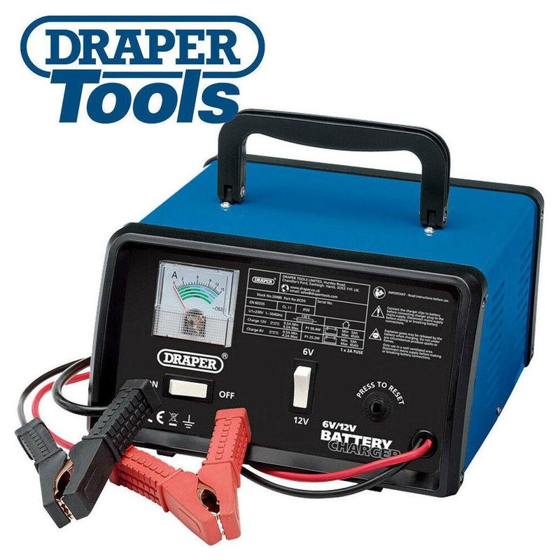Draper 6/12V Battery Charger, 4.2A 20486 - Draper - My Roof Bars