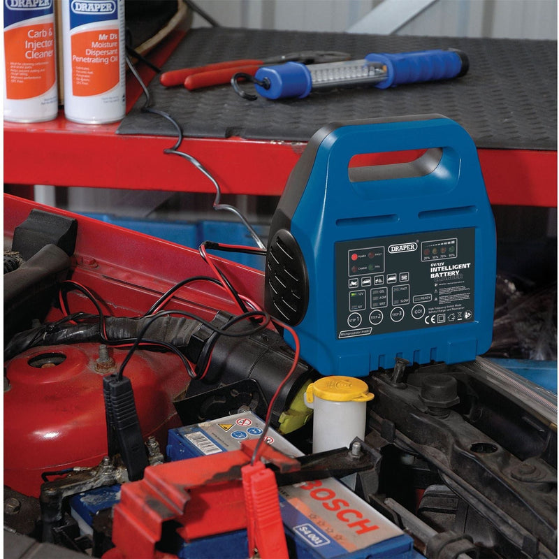 Draper 6/12V Intelligent Battery Charger 33861 - Draper - My Roof Bars