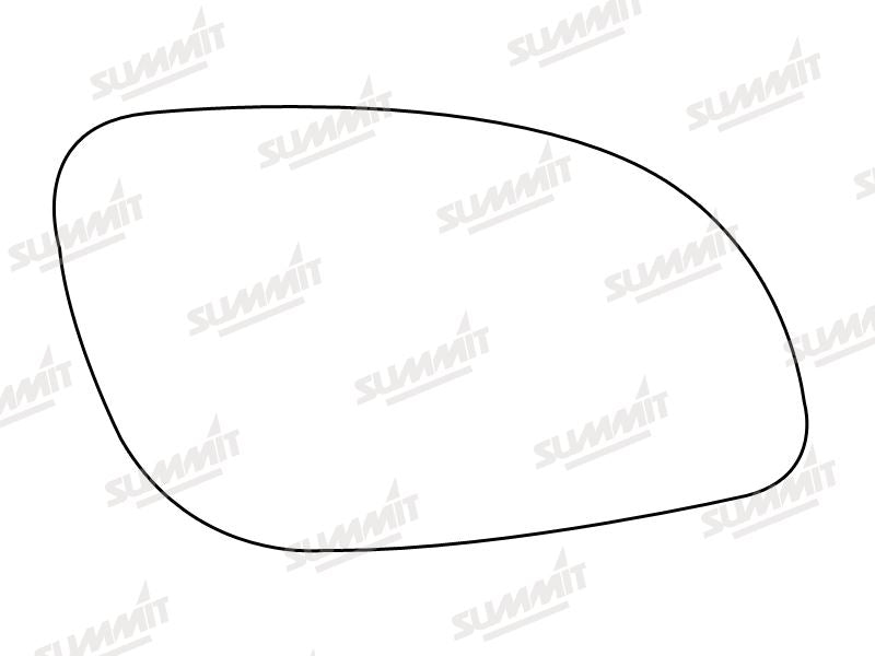 Summit Stick-On Standard Mirror Glass fits Vauxhall Vectra 03 on RHS - Summit - My Roof Bars