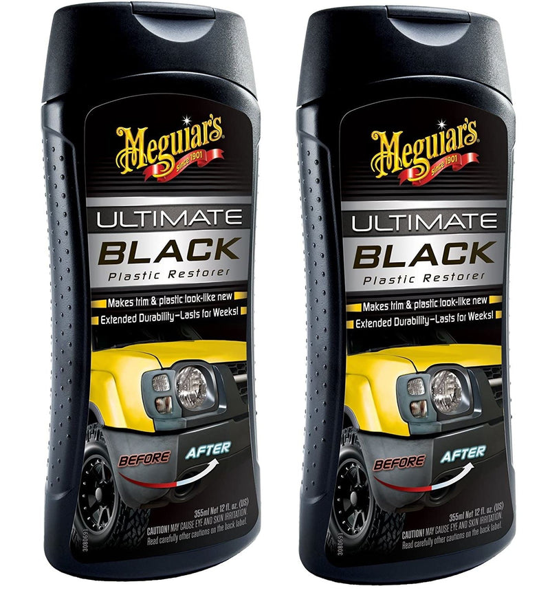 2x Meguiar's G15812EU Ultimate Black Plastic Restorer 355ml - Meguiar's - My Roof Bars