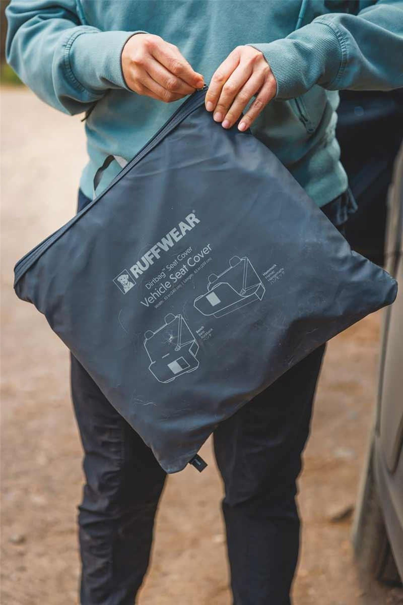 Ruffwear Dirtbag Dog Car Seat Cover in Basalt Grey (One Size)