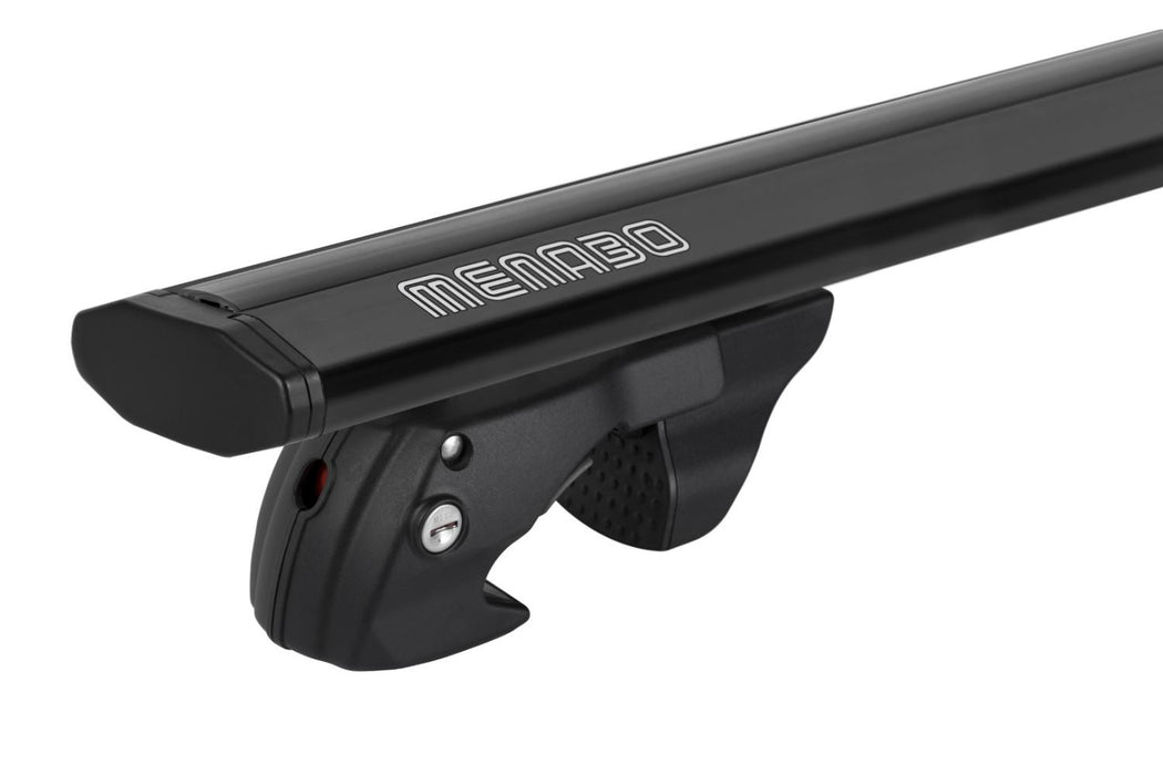 Menabo Jackson Black Roof Bars fits Peugeot Partner 2008-2018 Van 5D w Raised Rails - Menabo - My Roof Bars