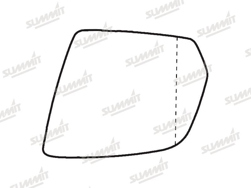 Summit Heated Base Plate With Blind Spot Mirror Glass fits Mercedes W164 / X164 08 to 12 LHS - Summit - My Roof Bars