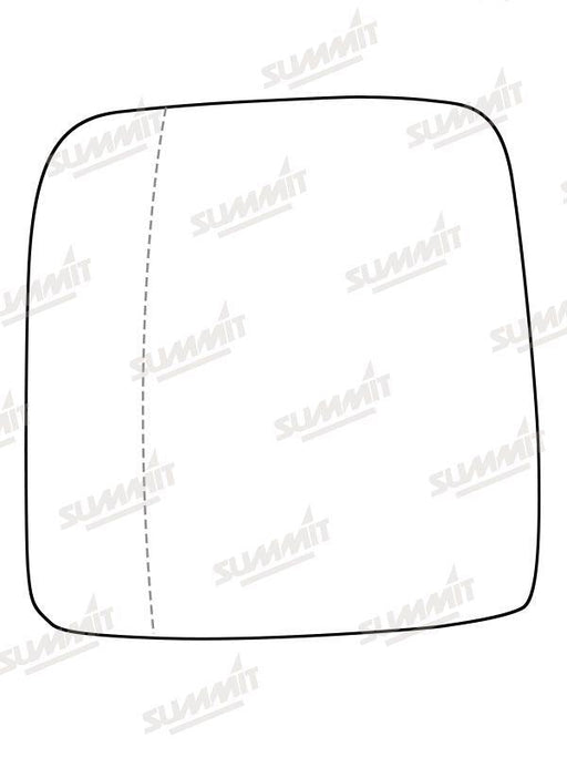 Summit Heated Base Plate With Commercial Mirror Glass fits & Integrated Lower Blind Spot Vauxhall Vivaro 14 on LHS - Summit - My Roof Bars
