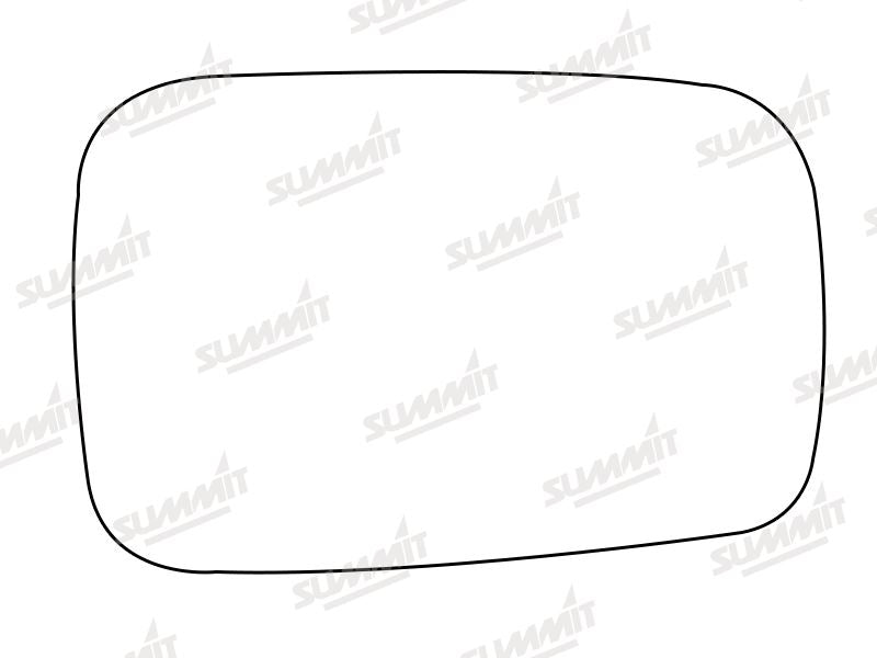 Summit Stick-On Standard Mirror Glass fits Hyundai Pony LHS - Summit - My Roof Bars