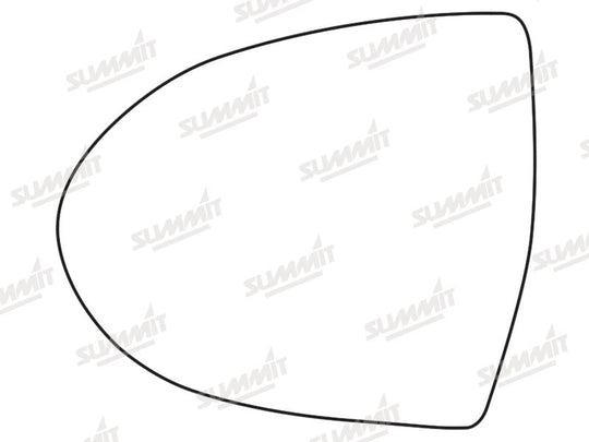 Summit Stick-On Standard Mirror Glass fits Kia Sportage 10 on LHS - Summit - My Roof Bars
