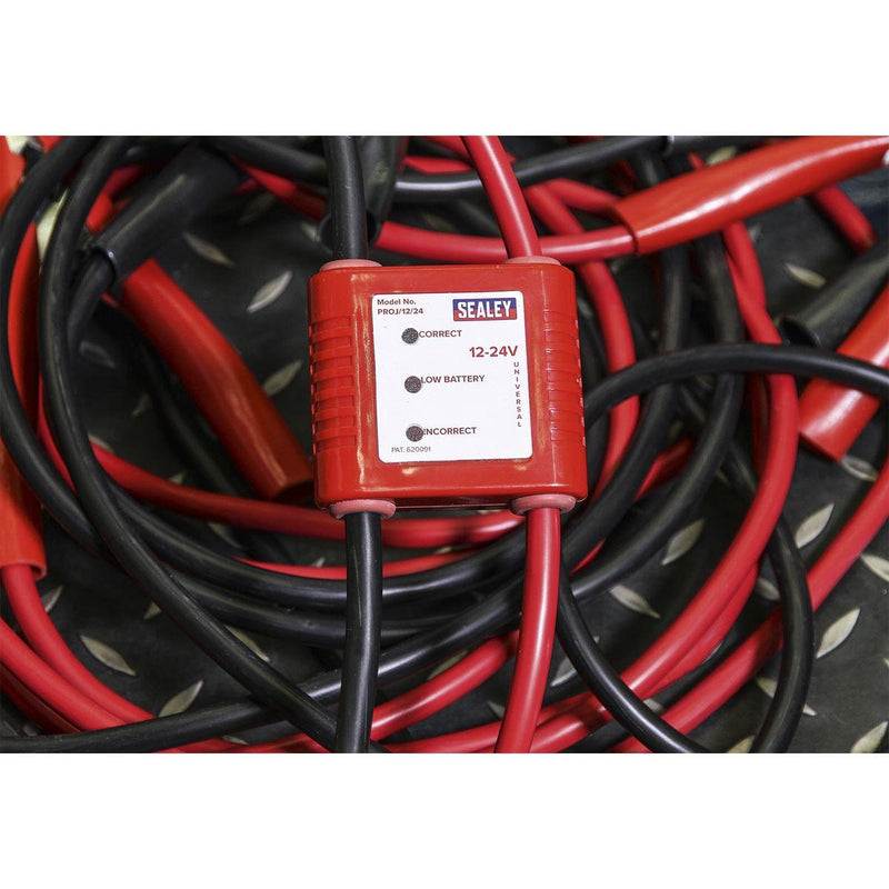 Sealey Booster Cables 7m 450A 25mmï with 12/24V Electronics Protection - Sealey - My Roof Bars