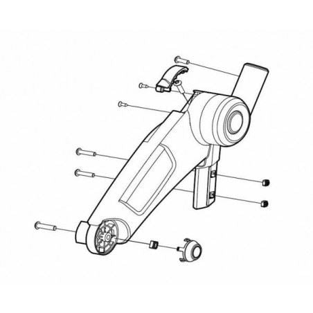 Thule Upper Bracket Left - Blue - Thule Chariot Lite (2017-20) Replacement Part 1500054808