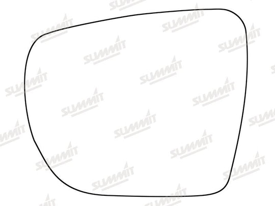 Summit Stick-On Standard Mirror Glass fits Hyundai iX35 12 on LHS - Summit - My Roof Bars